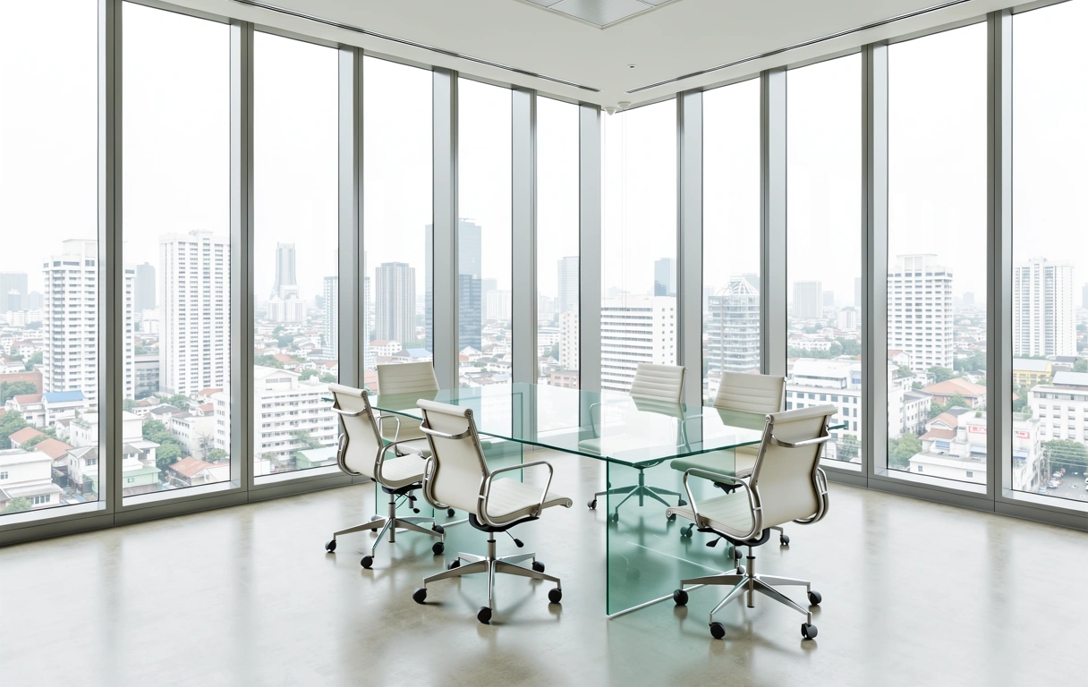 Modern intelligence office environment